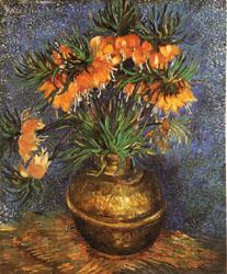 Vincent Van Gogh Imperial Crown Fritillaria in a Copper Vase Sweden oil painting art